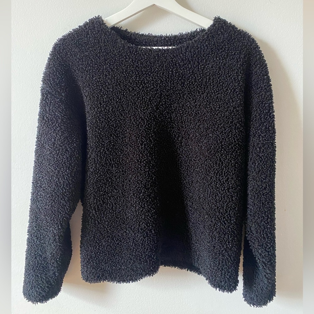 Black Sherpa Sweater